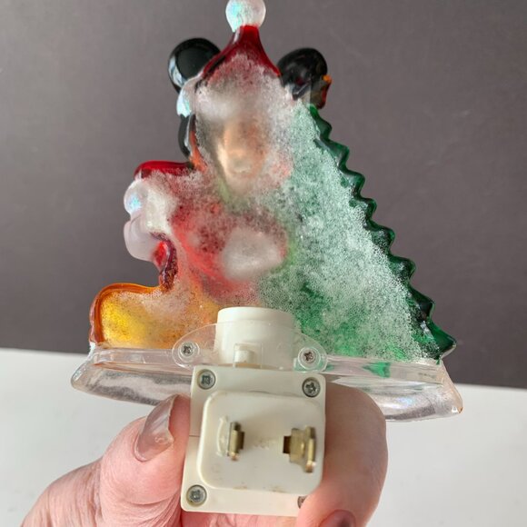 Vintage Mickey Mouse Christmas Tree Night Light!!! Works as pictured. - Picture 4 of 6